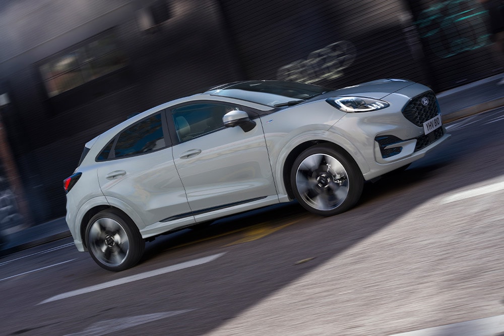  New Ford Puma MHEV driving